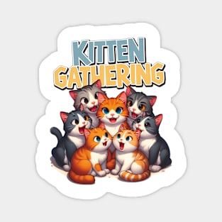 Kitten Gathering Magnet