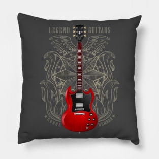 legend electric guitar honor member Pillow