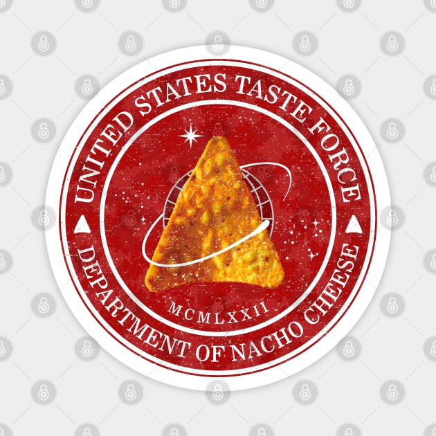 United States Taste Force - Nacho Cheese (Distressed) Magnet by Roufxis