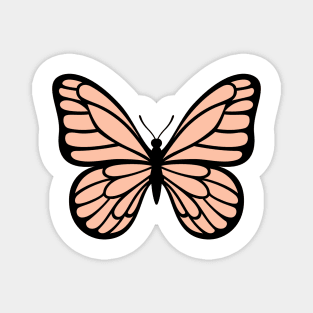 Light brown butterfly Magnet