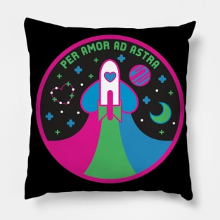 Space Pride - Polysexual Flag Pillow