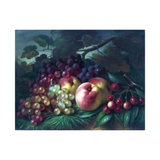 George Henry Hall Peaches, Grapes and Cherries T-Shirt