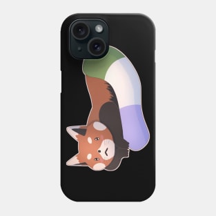 Genderqueer Pride Red Panda Phone Case