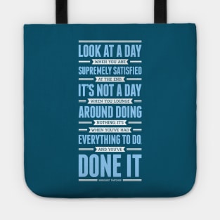 Lab No. 4 Look At A Day When Margaret Thatcher Inspirational Quote Tote