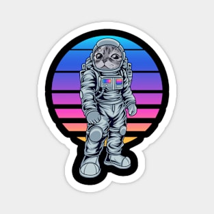 Astronaut Cat - Funny Astronomy Lover Galaxy Exploration Magnet