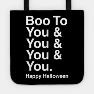 Boo Helvetica Tote