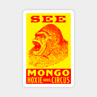 Mongo The Circus Gorilla - For Dark Background Magnet