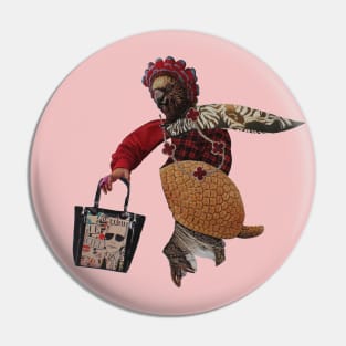 Granny GoesShopping Pin