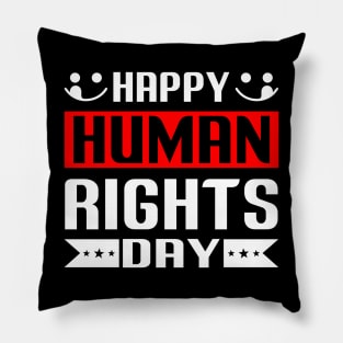 Human Rights Day T - Shirt Design Pillow