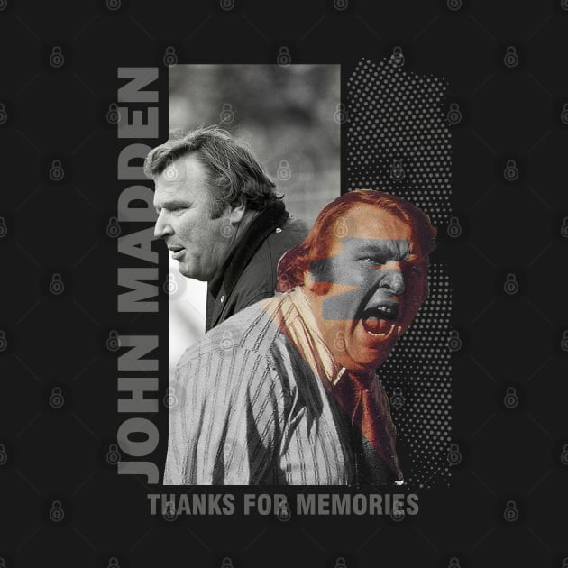 John Madden Thanks For Memories by Dami BlackTint