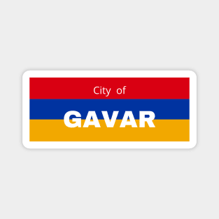 City of Gavar in Armenia Flag Magnet