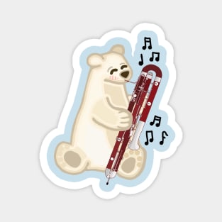 Contrabassoon Polar Bear Magnet