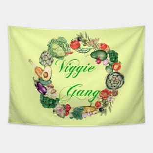 Viggie Gang For vegetarian and vegetable lovers Tapestry