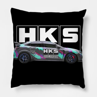 HKS Civic Type R Polished Metal Metaliic boost Pillow