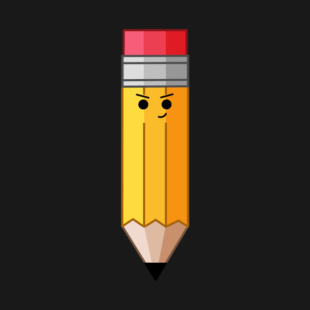 Smirking Pencil by JustImagined