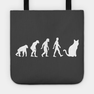 HUMAN CAT EVOLUTION Tote