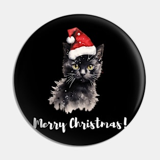 Merry Christmas Cute Miaw Cat Pin