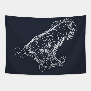 Lake Monona (white) Tapestry