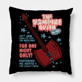 The Vampire Queen Music Poster Pillow