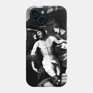 Mourning, care and love for the body of Jesus Christ after the crucifixion Phone Case