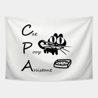 Cat Poop Assistant CPA Tapestry