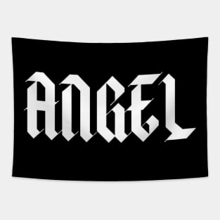 Angel Typography Tapestry