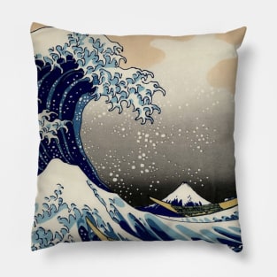 Hokusai Great Wave of Kanagawa Japanese Art Artist Pillow