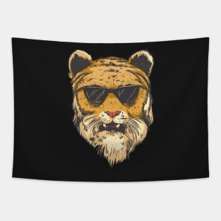 tiger sunglasses, tiger with sunglasses, lion sunglasses, cool tiger, cool lion, funny tiger, tiger gift Tapestry