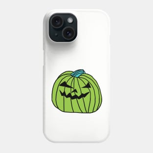 Big Green Halloween Horror Pumpkin Phone Case