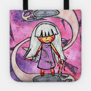 Pastel Goth GIrl Tote