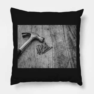 Claw hammer and nails Pillow