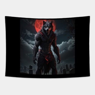 Red Moon Tapestry