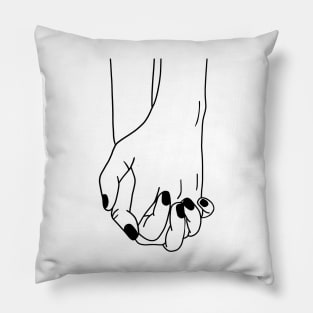 Holding Hands, Relationship, Love, Couple Pillow