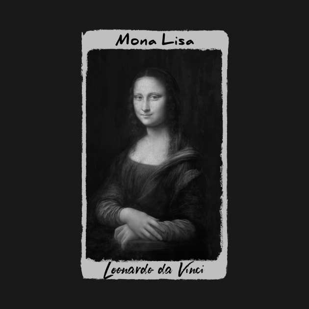 Mona Lisa black and white by PallKris