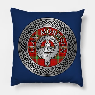 Clan Morrison Crest & Tartan Knot Pillow