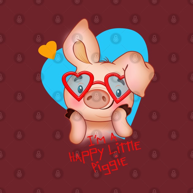 happy pig by richhwalsh