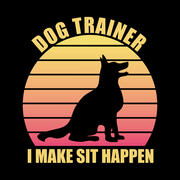 Dog Trainer Retro Vintage by MetalHoneyDesigns