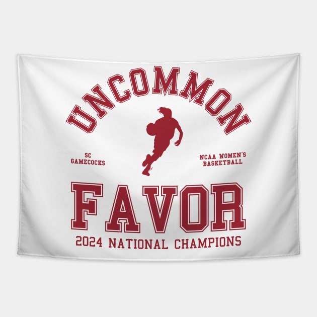 Dawn Staley, Uncommon Favor, 2024 National Champions Tapestry by VIQRYMOODUTO
