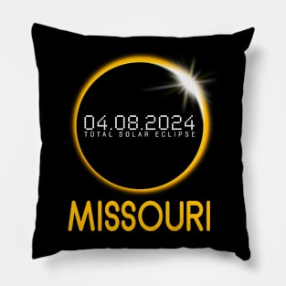 MISSOURI Totality Total Solar Eclipse April 8 2024 Pillow