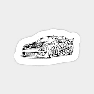 Holden 14 Supercup Racing Wireframe Magnet