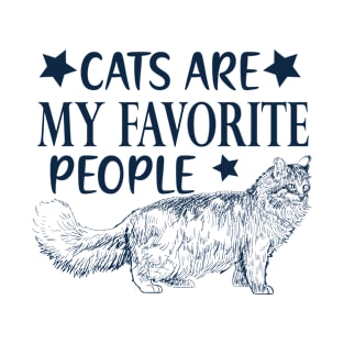 Cats are my Favorite People T-Shirt