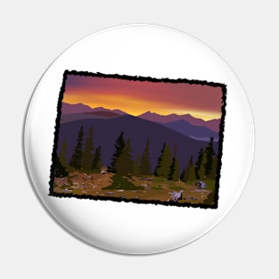Colorado Sunset Pin