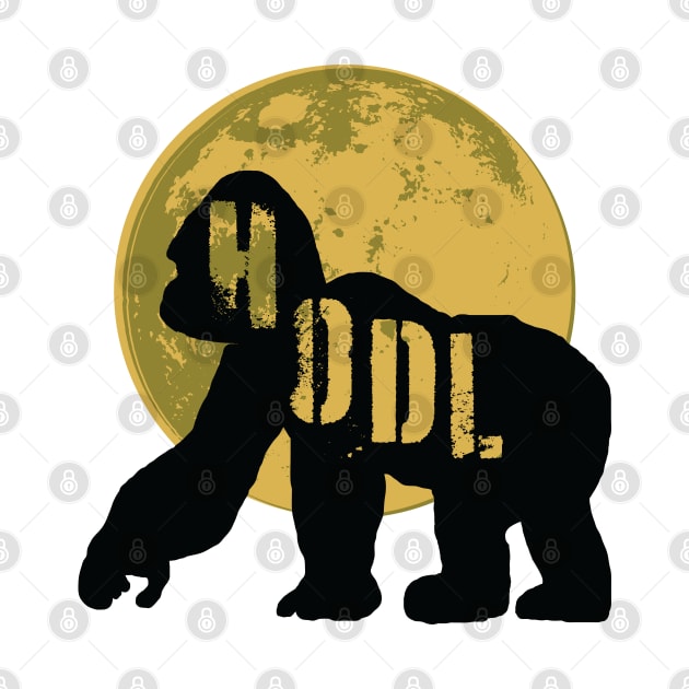 HODL Ape Gold Moon by PelagiosCorner