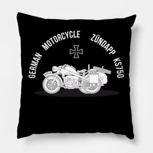 German WW2 motorcycle Zundapp KS750 Pillow