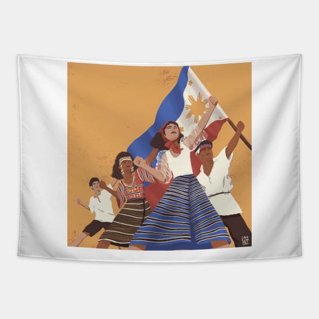 Philippine Independence Tapestry by samsum.art