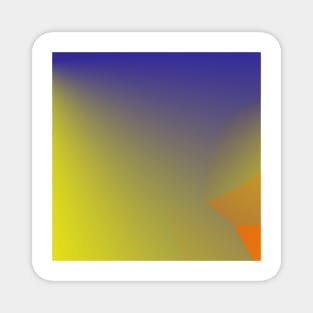 blue green orange gradient Magnet