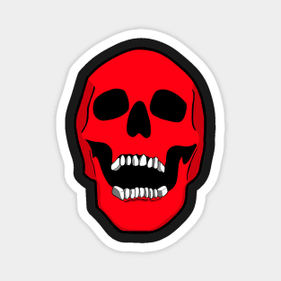 Skull Red Magnet