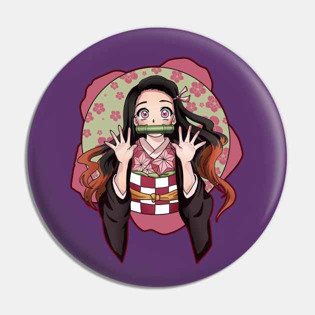 Demon Girl Pin by GhostFox_Designs