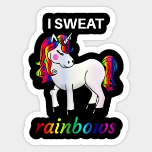 Unicorn Weightlifting T Shirt Fitness Gym Deadlift Rainbow Gifts Party Men Women-6ifwp Sticker