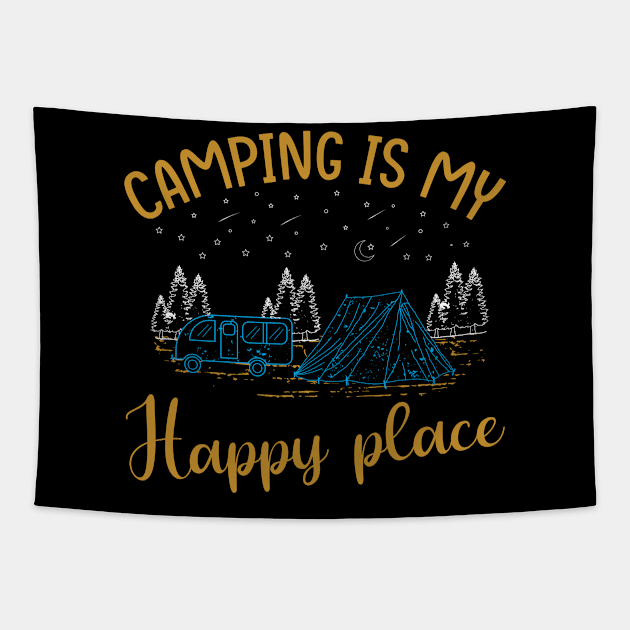 Camping Tapestry by Hastag Pos